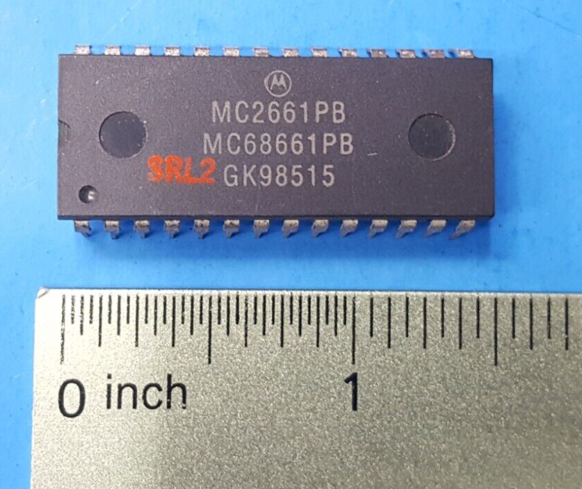 (2 PCs)Microcontrollers ICs,MC68661PB ,MOTOROLA,I/O Controller,1 Channel ,PDIP28