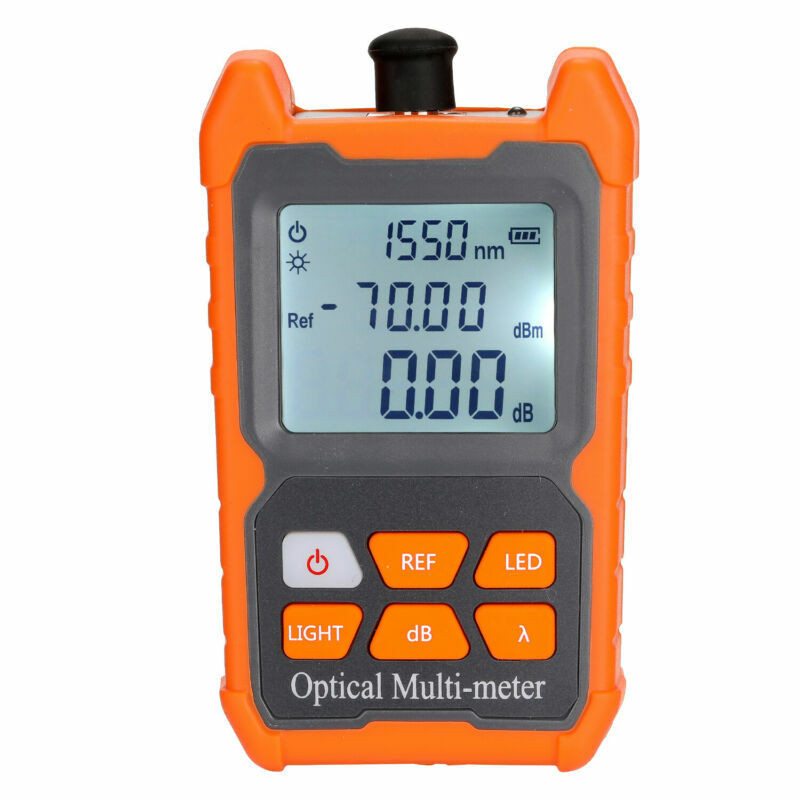FTTH Fiber Optic Optical Power Meter Cable Tester -70~+6 dbm Backlight