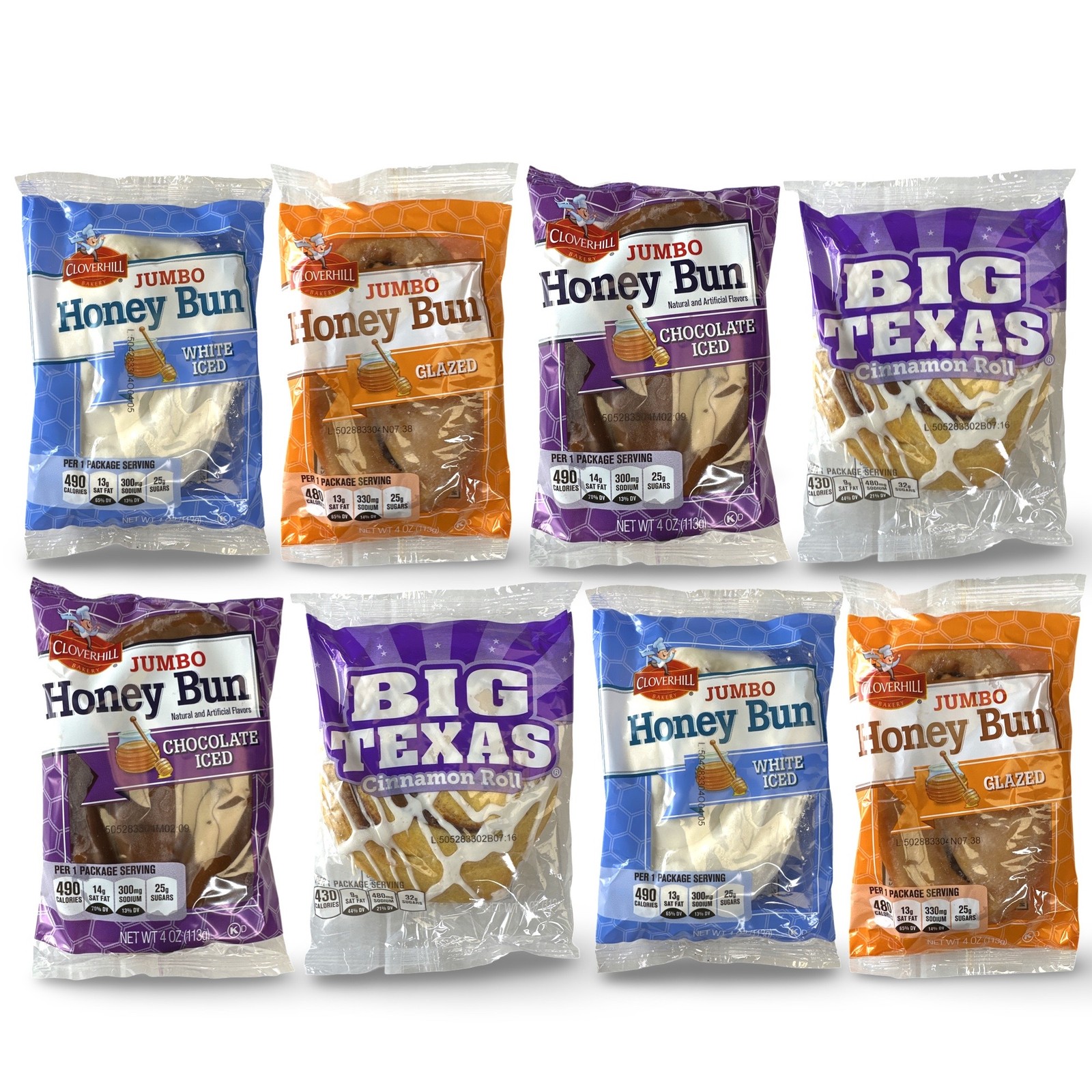 Cloverhill Bakery Ultimate Honey Bun Variety Pack | Big Texas, Chocolate, Iced a
