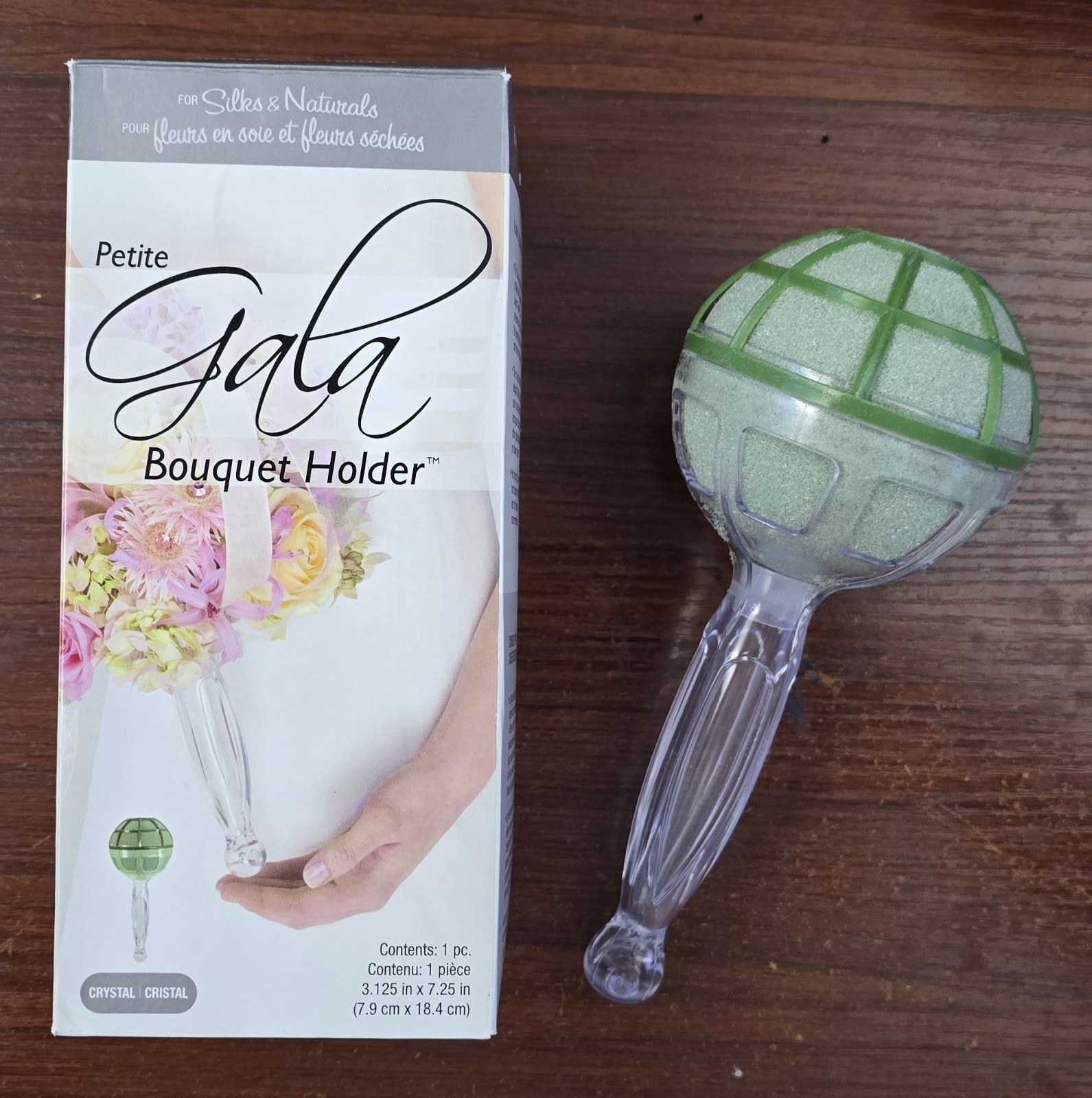 Gala Crystal Foam Bouquet Holder 🔥RARE🔥 Silk & Dried Flowers - Wedding, Bridal