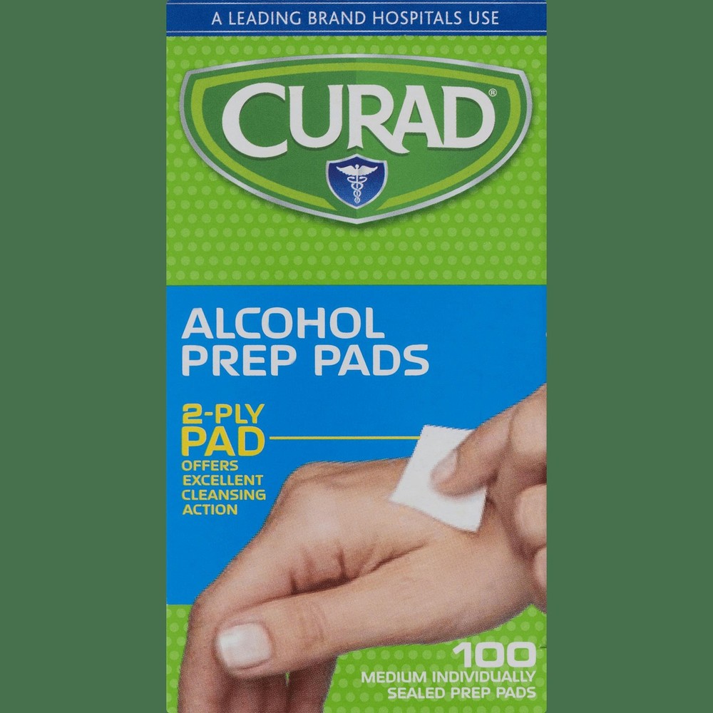 Curad Alcohol Prep Pads, 100 ct.
