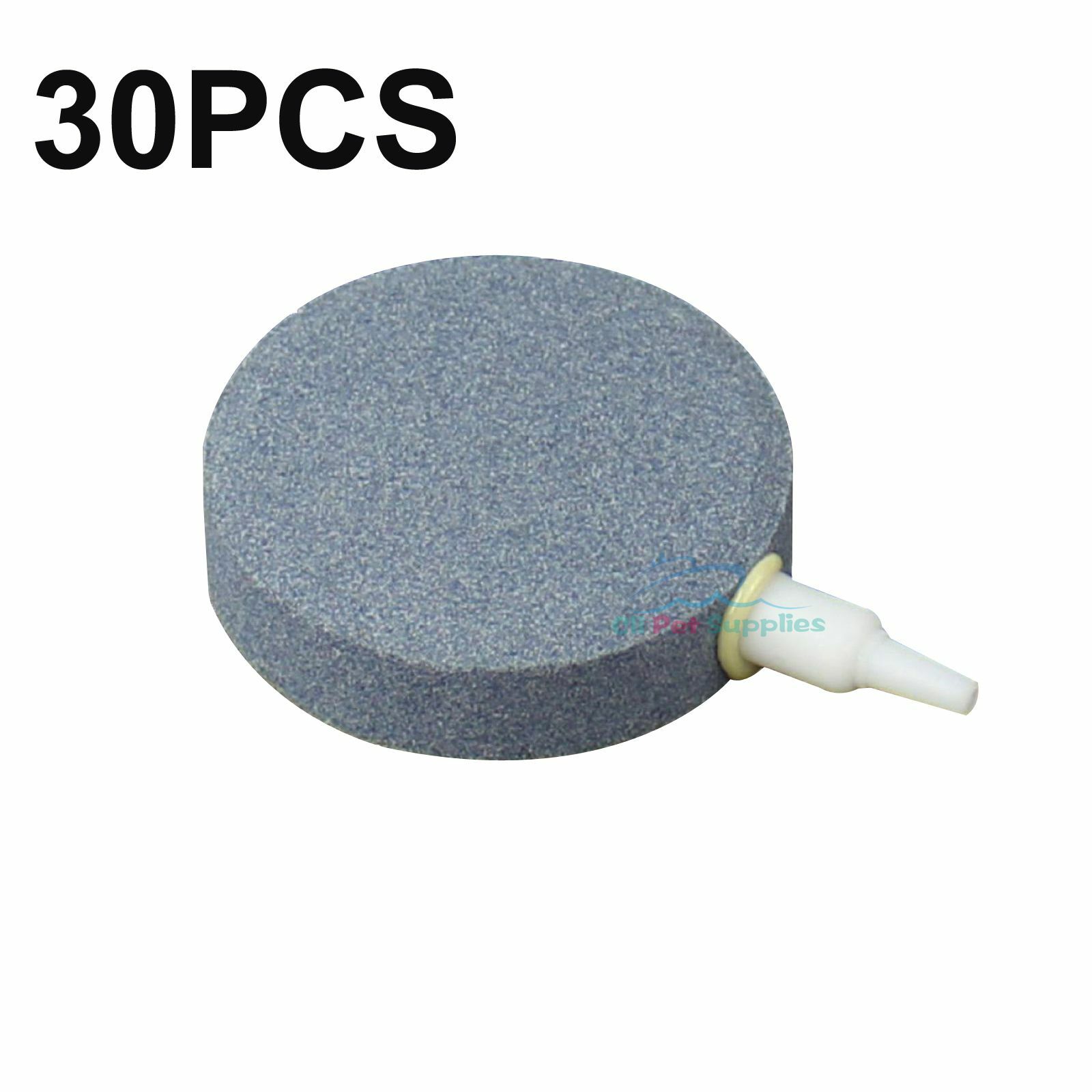 AQUANEAT 30PCS Air Bubble Disk Stone Aquarium Fish Tank Hydroponics 2-3/8”