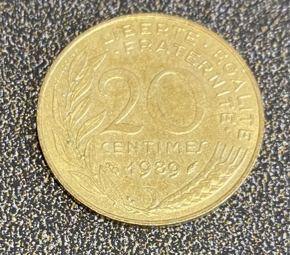 FRANCE 20 CENTIMES 1989