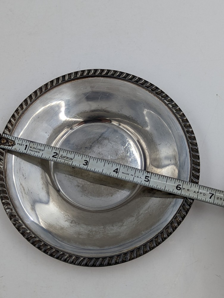 Crescent Silverplate Plate Dish 3142 6.5"