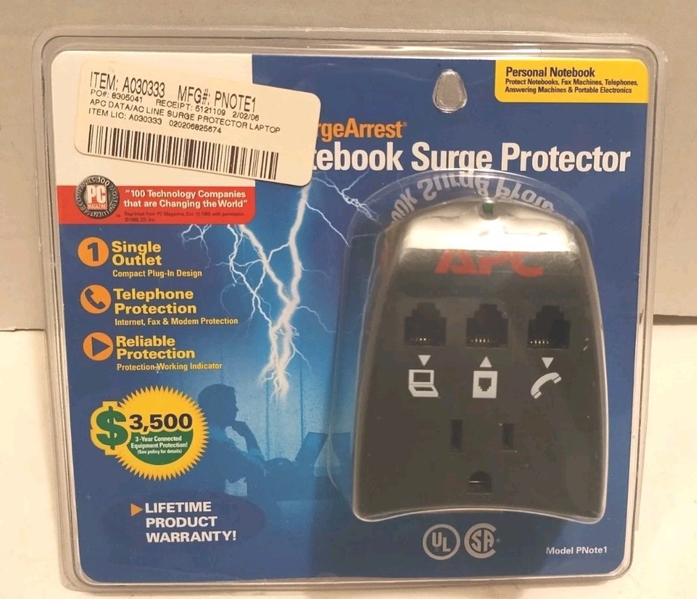 APC Surge Arrest Notebook Surge Protector