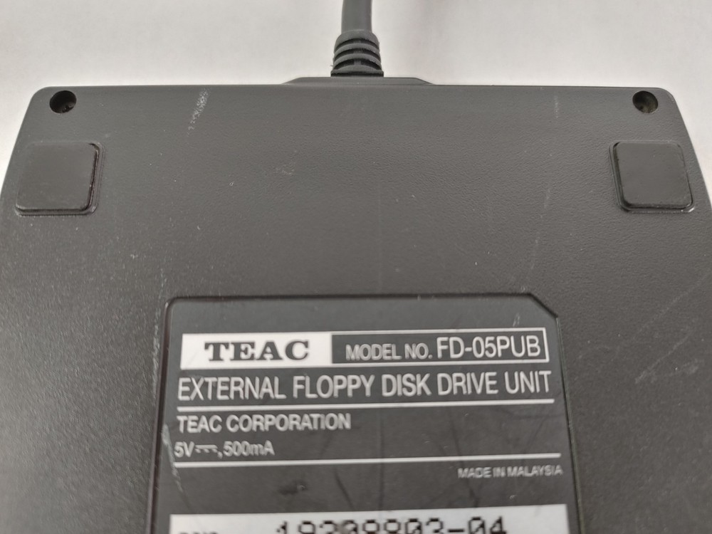 TEAC FD-05PUB 3.5" Floppy Disk Drive USB Unit