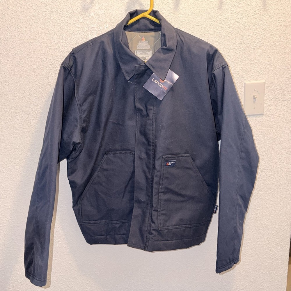 Lapco FR Flame Resistant Work Jacket Navy LAR-REG Construction Industry