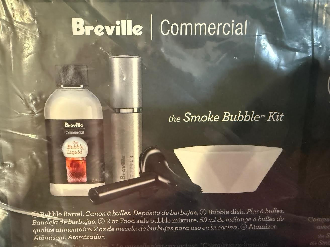 Smoke Bubble Cocktail Kit Bar Set For Use w/ Breville Smoking Gun CSM001BLK0NNA1