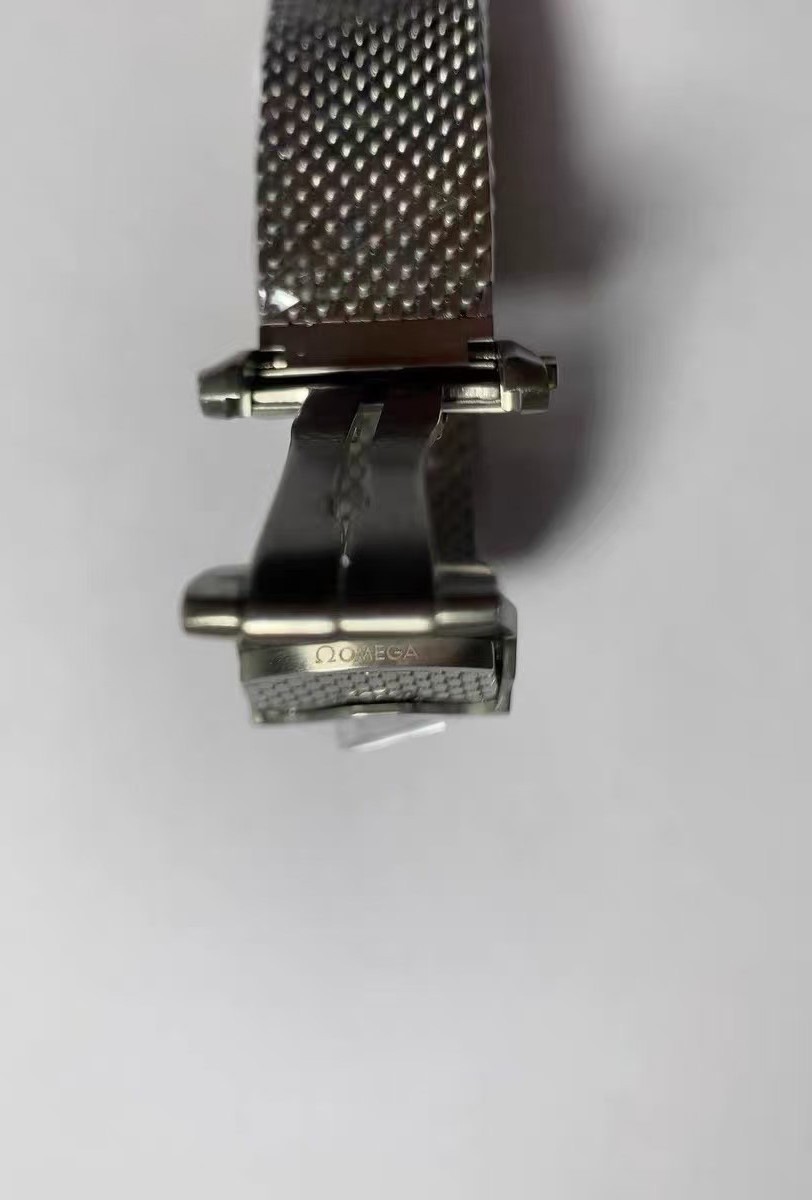 20mm Braided Solid Stainless Steel Mesh Band For Omega Seamaster W. Spring Bars