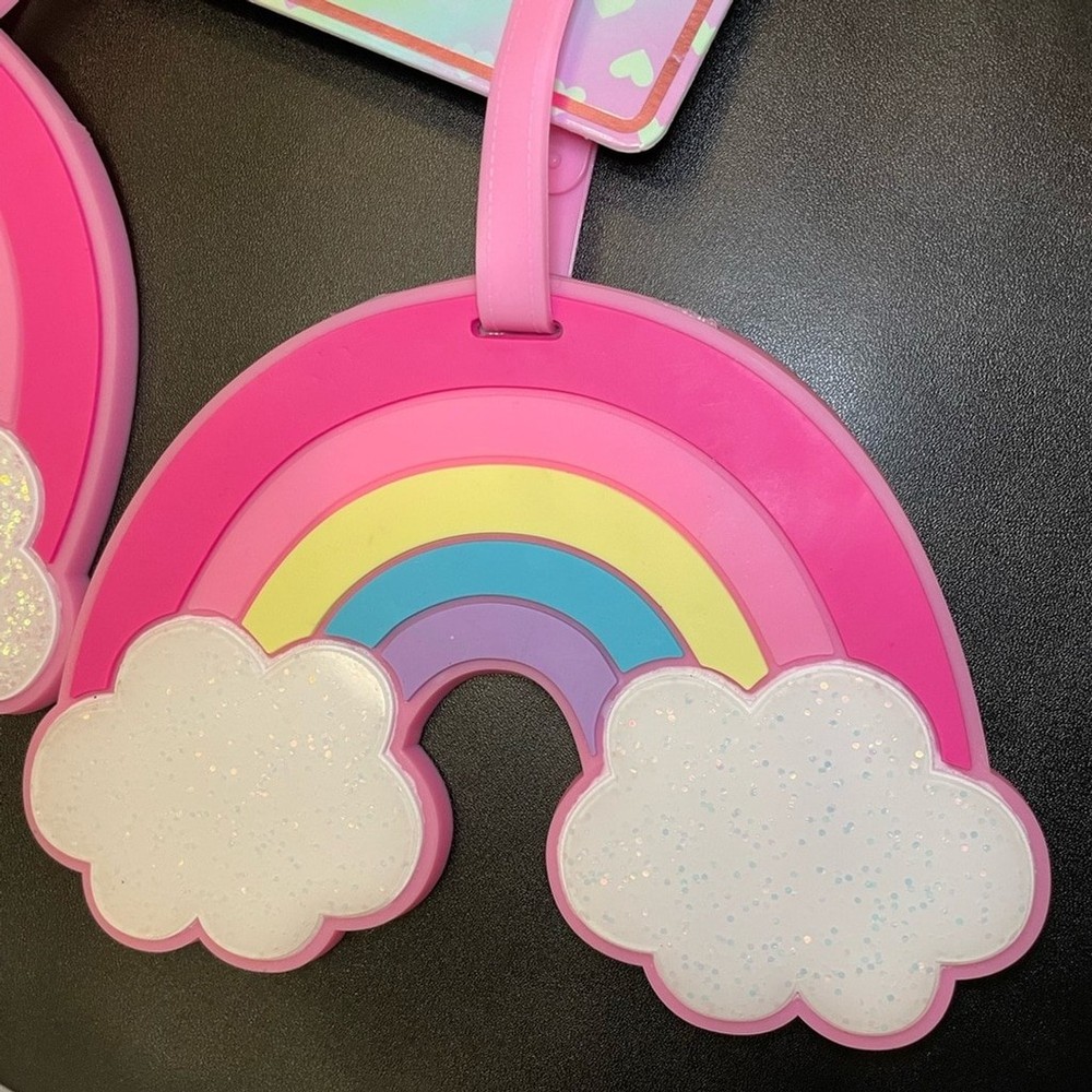Rainbow Sparkle Luggage Tags