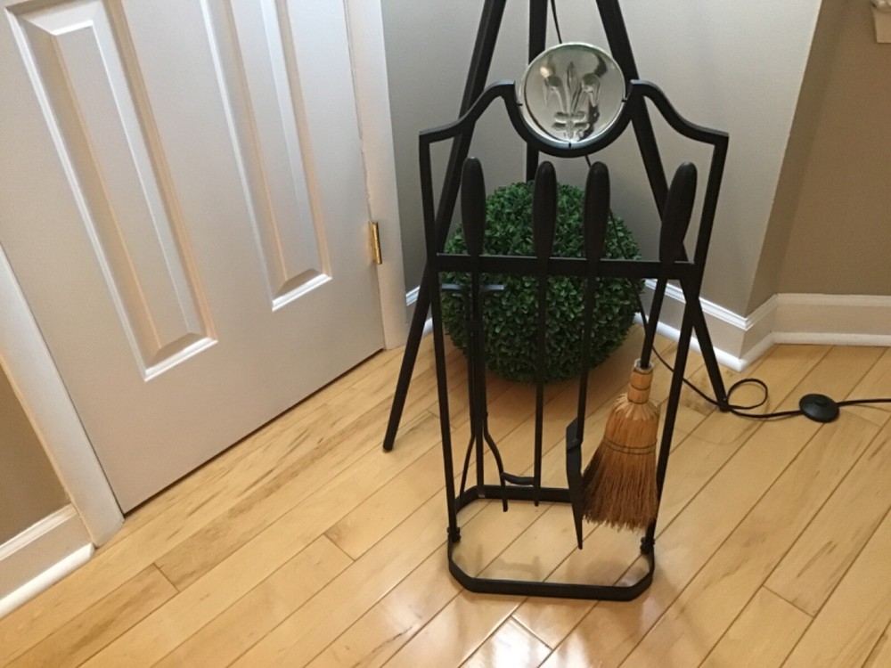 4 PCS Fireplace Tools Set Iron Fire Place Tool set Stand Hearth Accessories