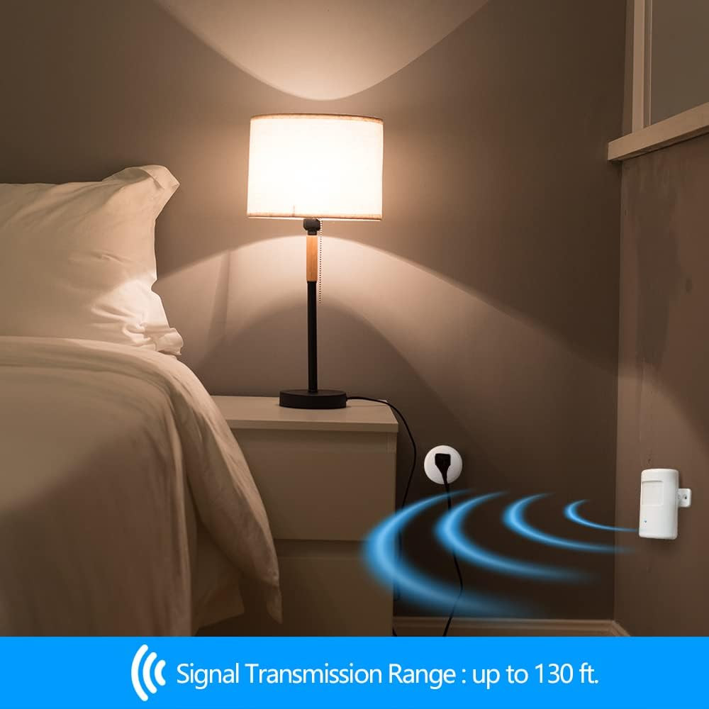 Upgraded Plug-In Motion Activated Light Control, Souphran Wireless Motion Detect
