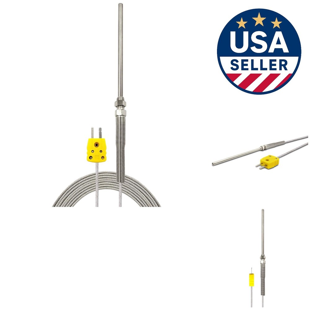 Precision TL1815 K-Type Sensor Probe with Metal Head - Temp Range 0-800 °C