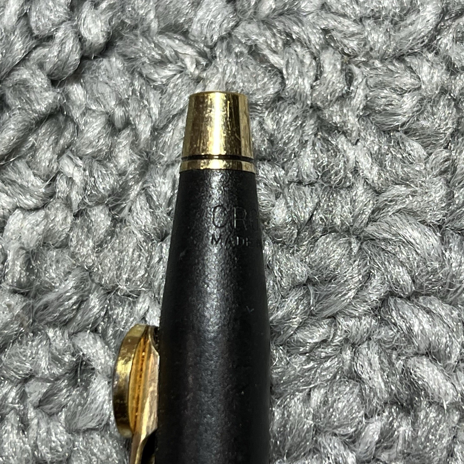 Vintage Cross Ballpoint Pen Rainbow Macintosh Apple Logo Black Gold