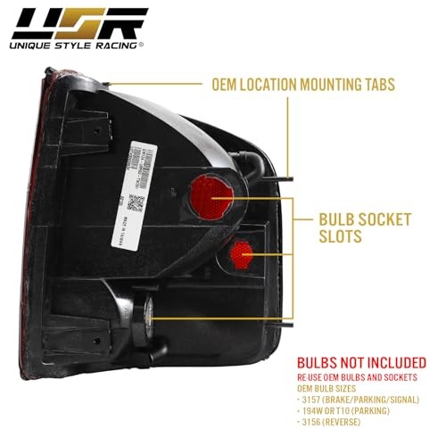 USR 94-04 S10 Tail Light – Replacement Tail Lamps Set (Left + Right)