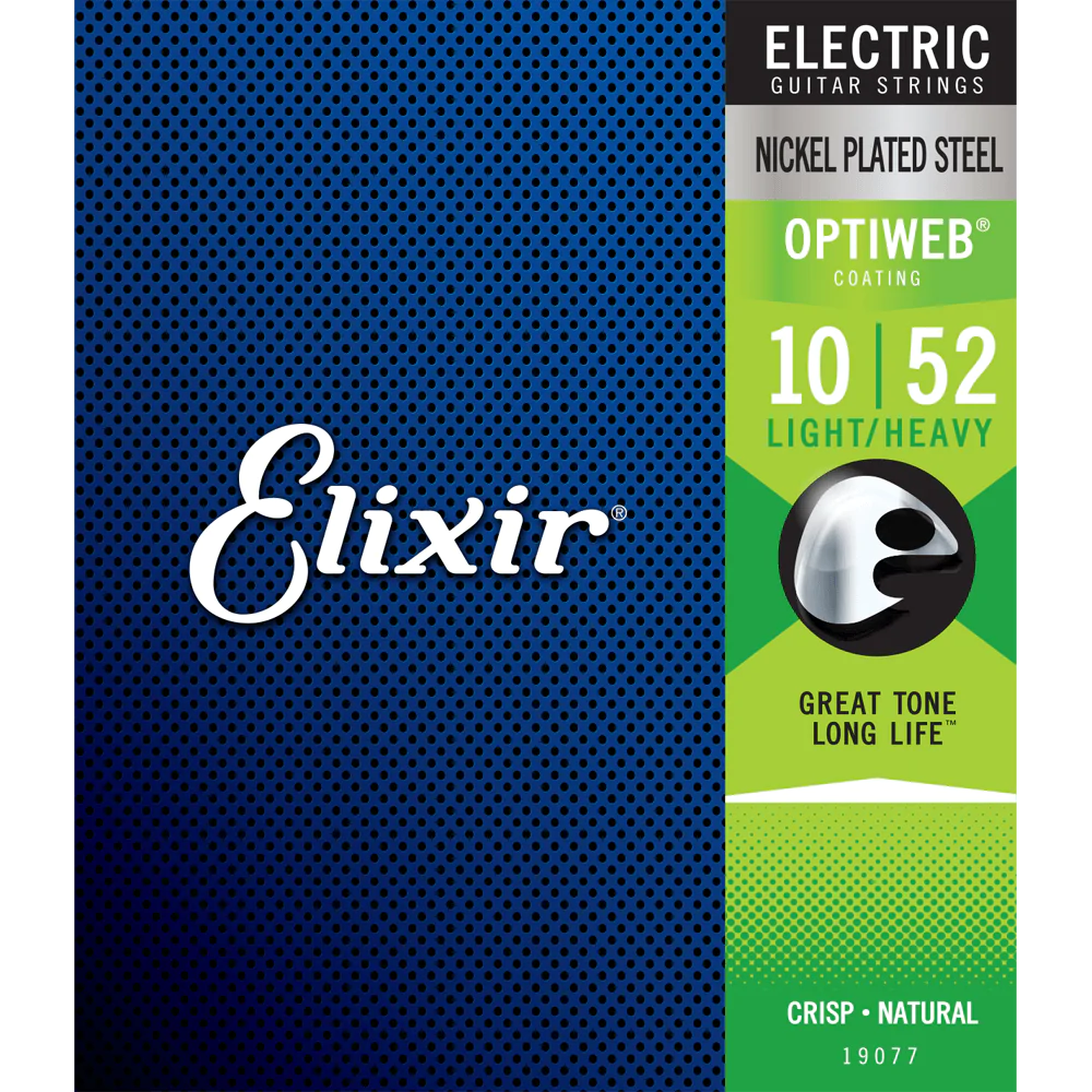Elixir OPTIWEB Nickel Electric — 19077 Light/Heavy .010-.052