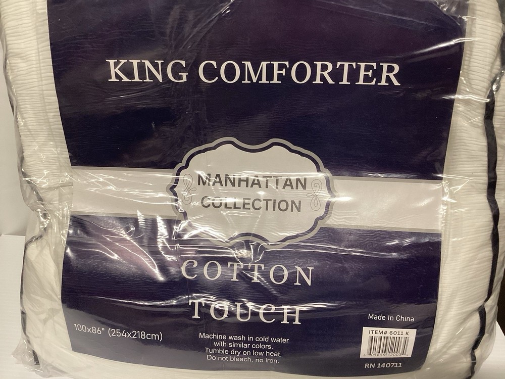 Manhattan Cotton Touch King Comforter New