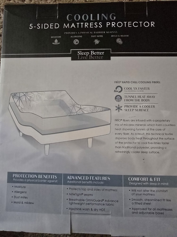 Waterproof Mattress Protector with Cooling Technology