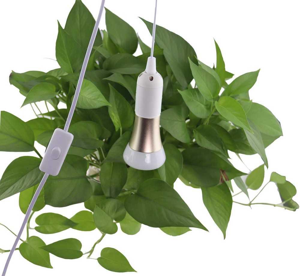 4packs 5.9ft E26/E27 LED Light Socket Extension Cord with On/Off Switch and U...