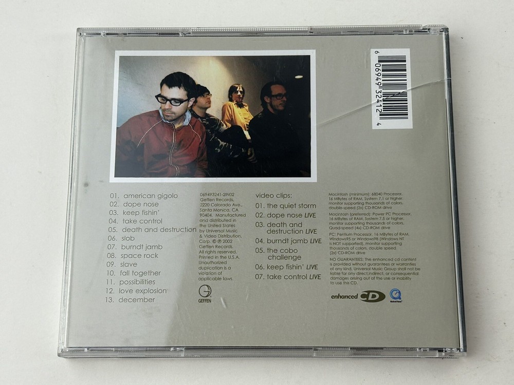 Weezer Signed Maladroit CD Autographed Rivers Cuomo Patrick Brian Scott JSA COA