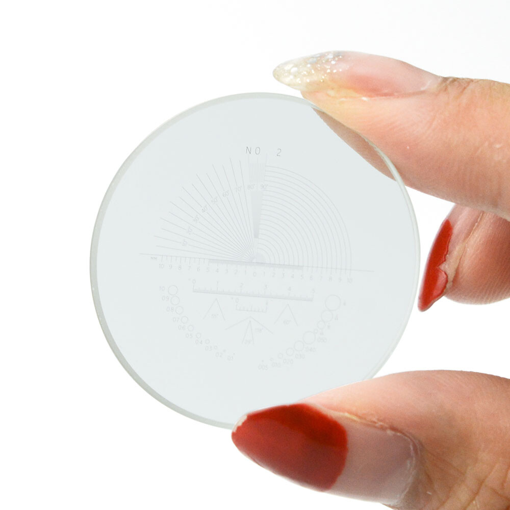 Stage Micrometer Eyepiece Reticle Calibration Slide Microscope Angle Rule