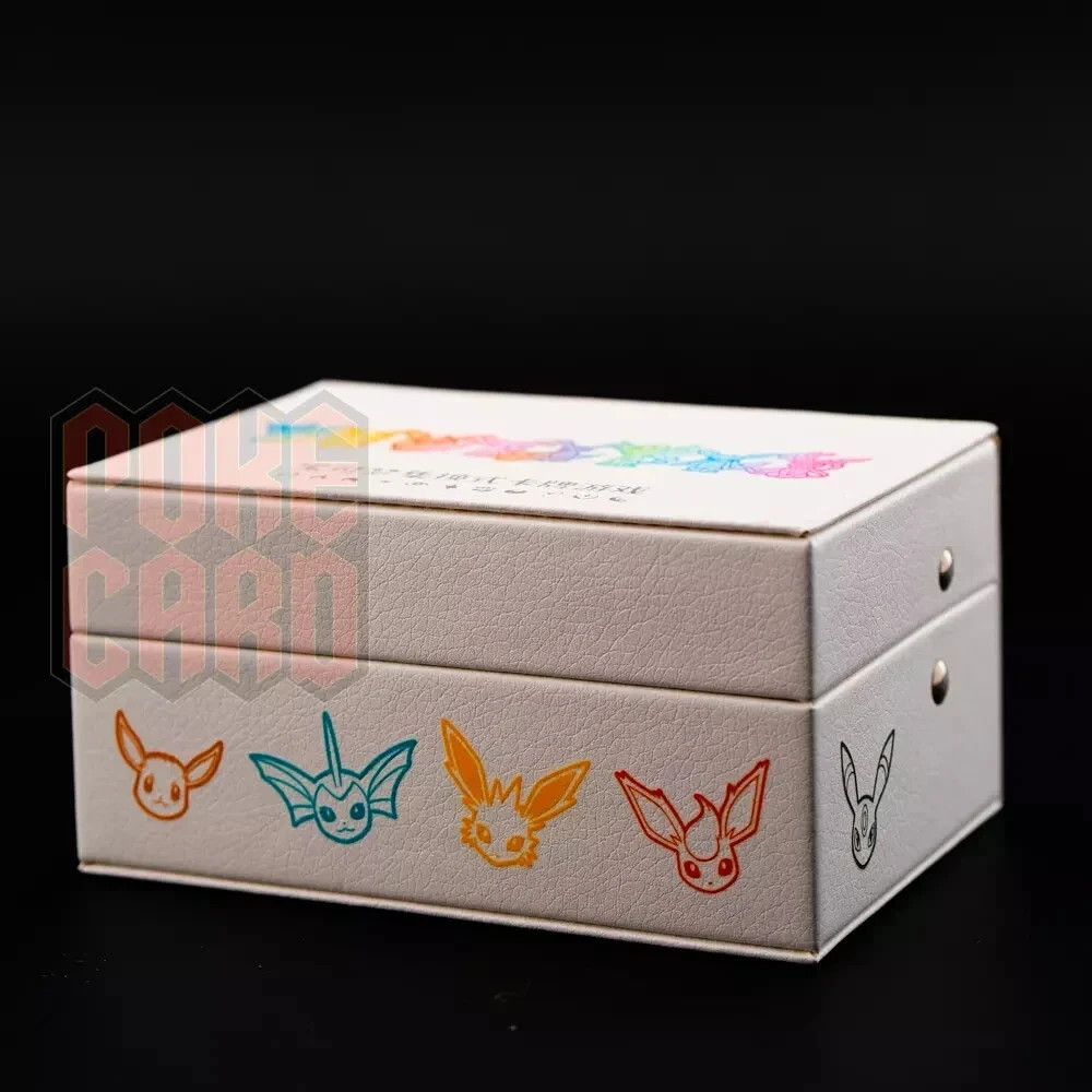 US Stock Pokemon CHN EEVEE Playmat+Card deckBox+Storage box+DIce+Damage Counters