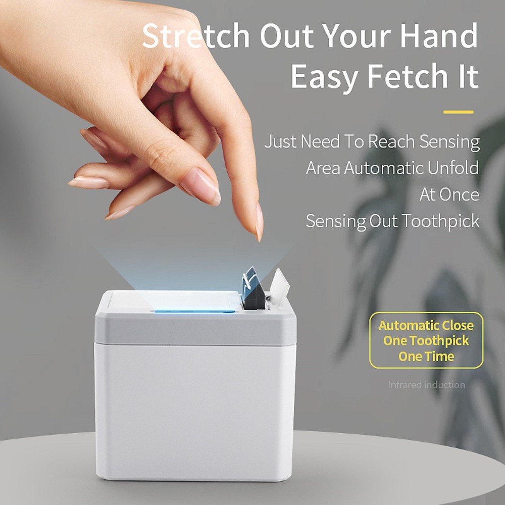 Smart Toothpick Dispenser Auto Infrared Induction Toothpick Smart Storage Box e