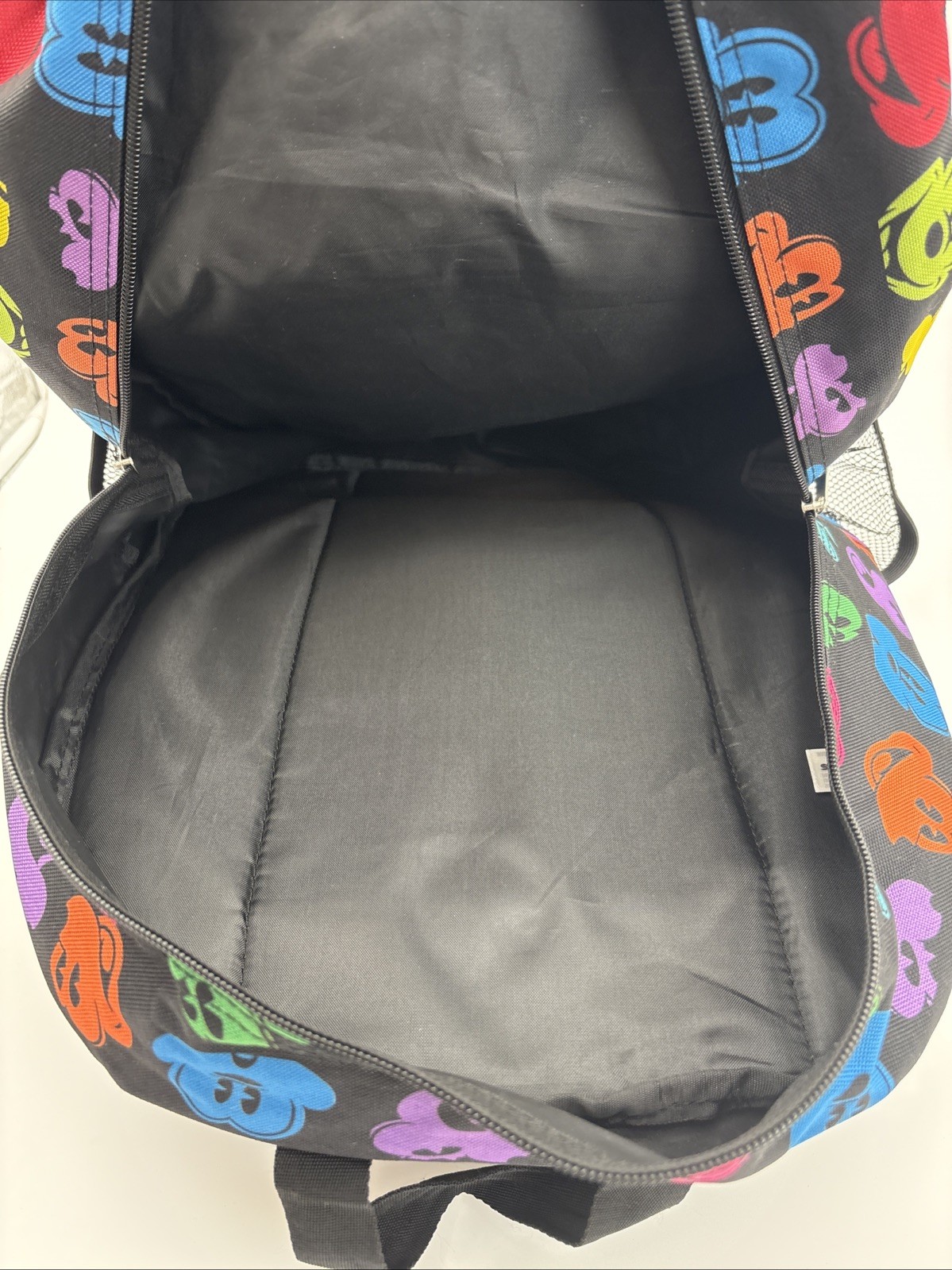 Walt Disney World Park Mickey Mouse All Over Black Backpack Large