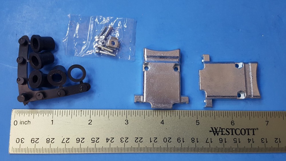 2 Pcs- 9 Position Two Piece Backshell Connector, Northern Technologies, Metal