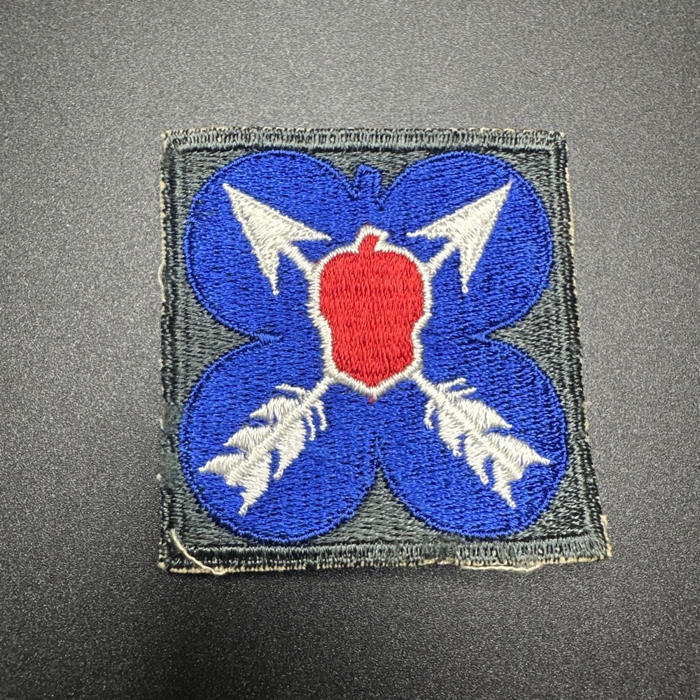 World War II US Army XXI Corps Cut Edge Snow Back Patch