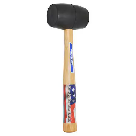 Vaughan 574-31 Hammer Solid Mallet, Rubber, 20 Oz., 13In.
