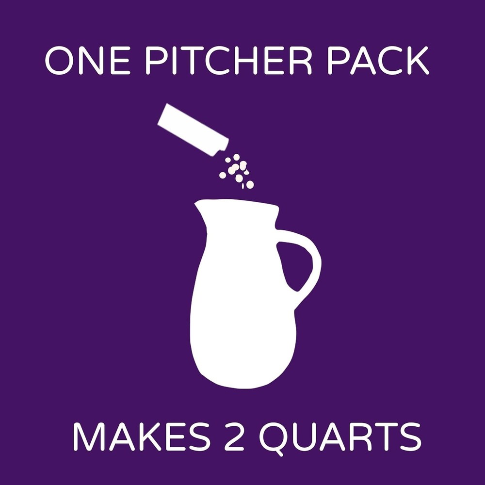 Concord Grape Drink Mix - 6 Zero Sugar Pitcher Packets for Refreshing Hydration