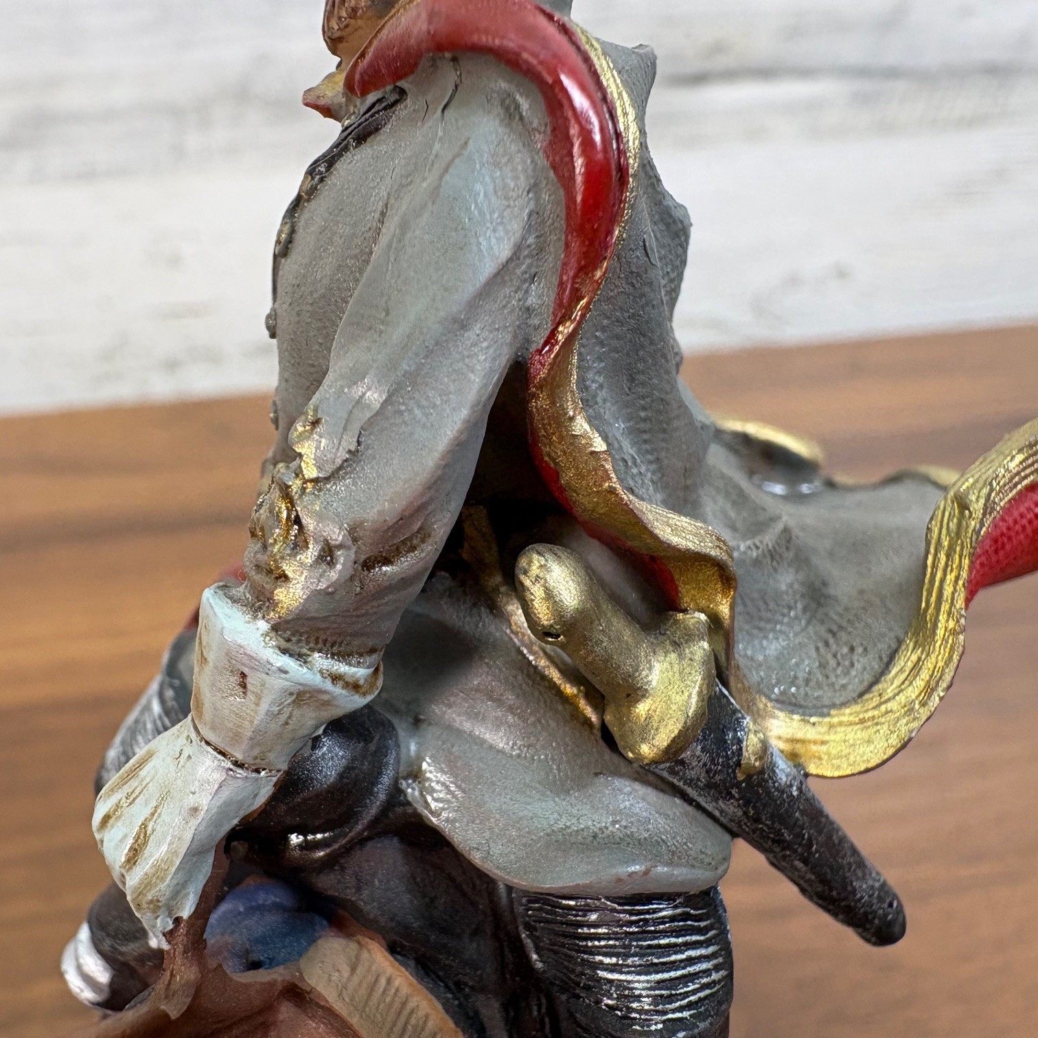 Civil War Stonewall Jackson Mounted Battle Scene Figure Hand Painted Resin 4"x5"