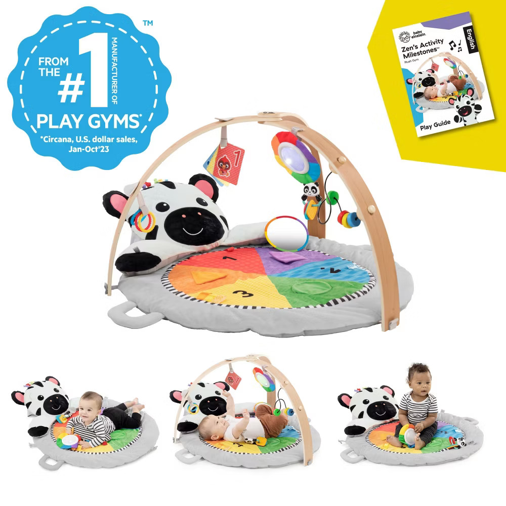 Baby Einstein Zen's Activity Milestones Plush Gym Playmat
