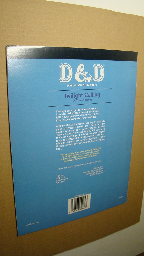 MODULE - M3 TWILIGHT CALLING *HIGH GR* DUNGEONS DRAGONS ORIGINAL 1ST PRINT RARE