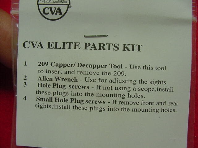 CVA- Elite- #209- Muzzleloader Capper/Decapper Tool w/Hole Plug Screws- Nice !