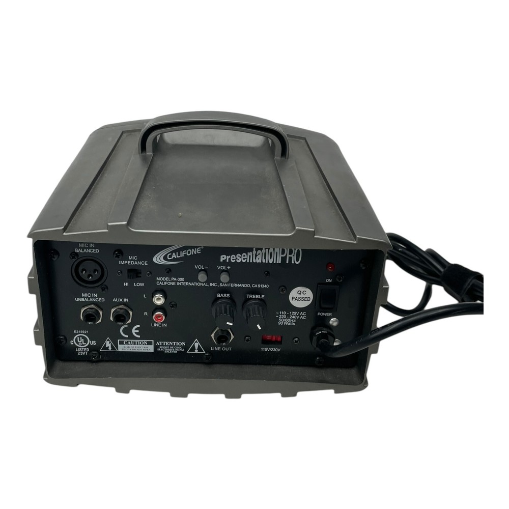 Califone PA-300 Presentation Pro Powered PA System
