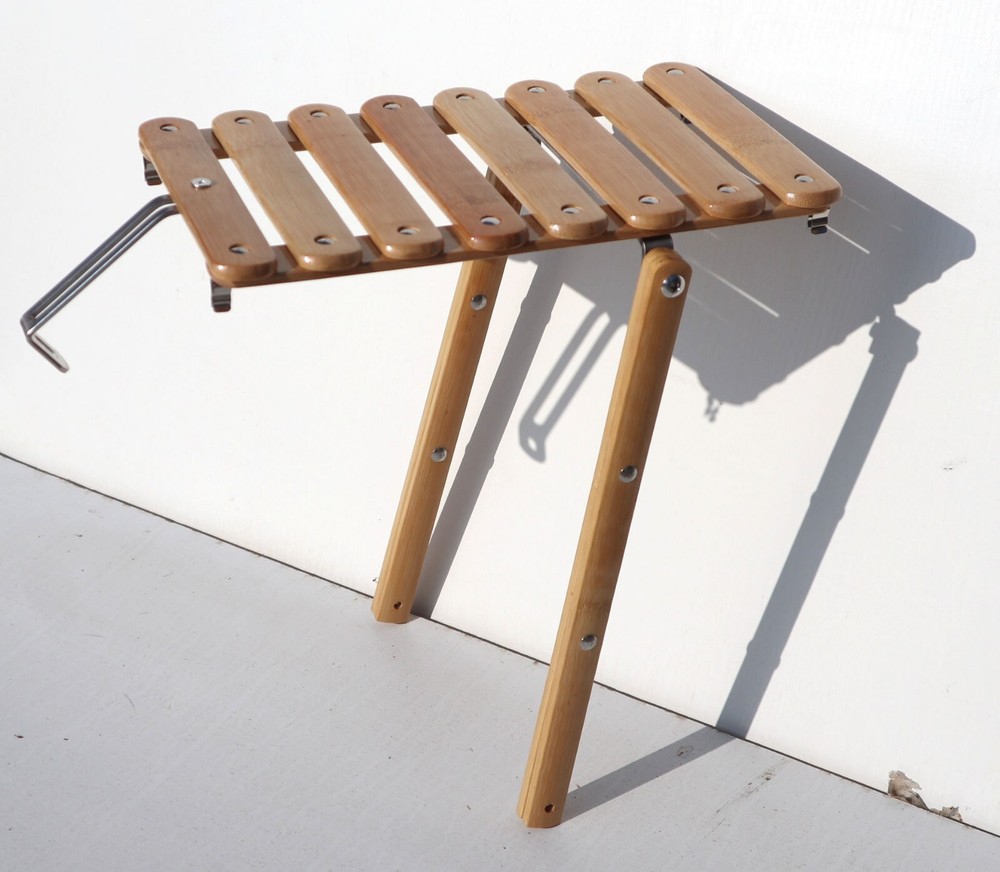 Bamboo Bicycle Rear Rack With Bungee Cords