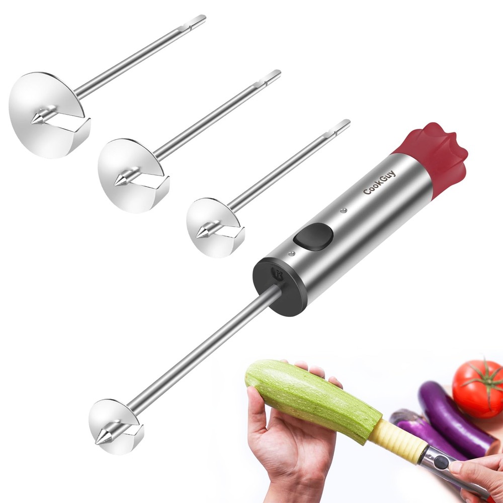 Multi-Purpose Veggie Drill - 4 Sizes Vegetable Corer Tool | Zucchini Corer & ...