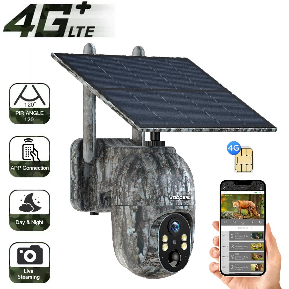 Cellular Trail Camera 3rd-Live View Remote Access Solar Power Game/Deer Camera