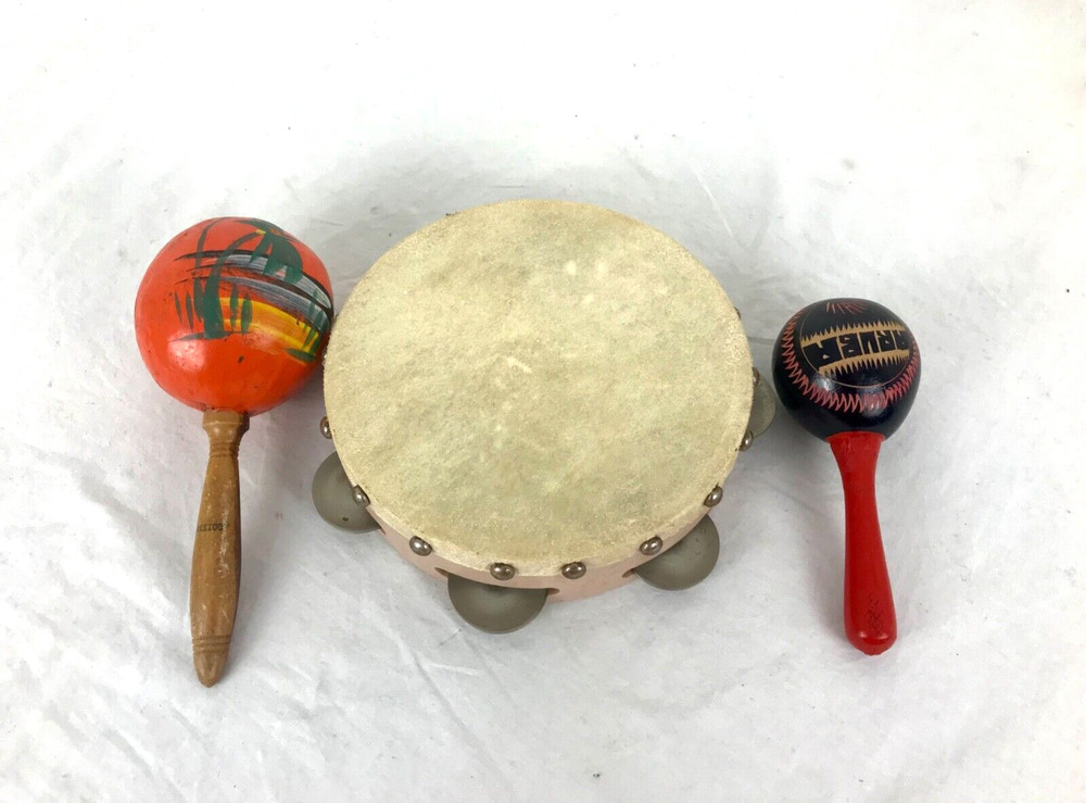 Two Maracas & One Tambourine