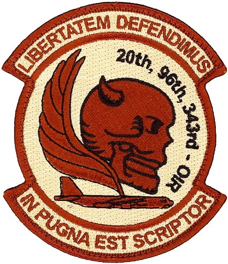 USAF 2nd OPERATIONS GRP & 917th OPERATIONS GRP.-OPERATION INHERENT RESOLVE PATCH