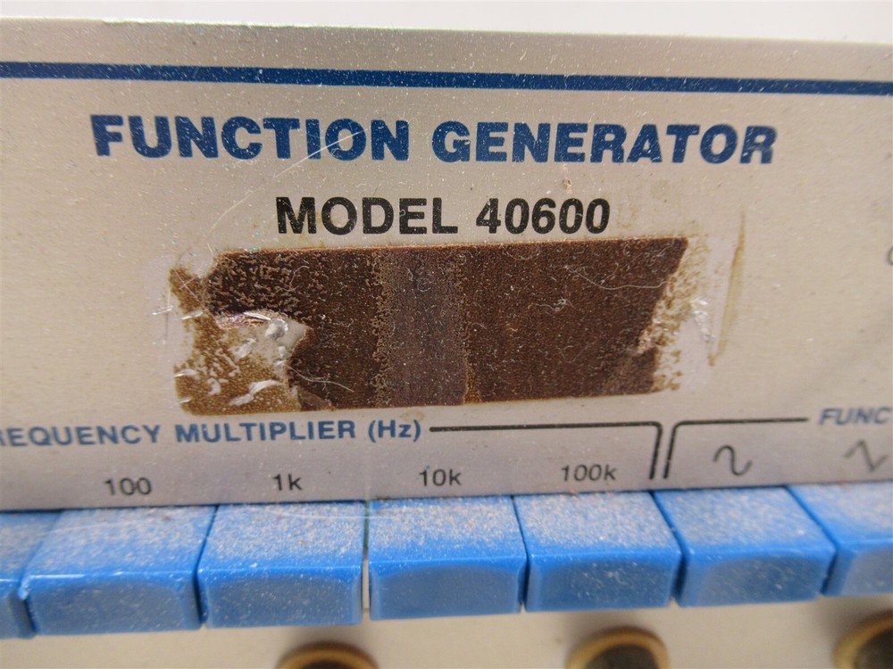 ECI Energy Concepts Function Generator 40600 Plug In Module Oscilloscope Chassis