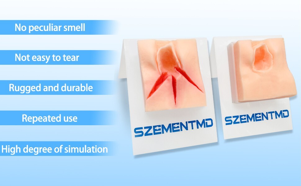 Perineal Three Incision Suturing Model, Perineal Repair Obstetric Practice Model