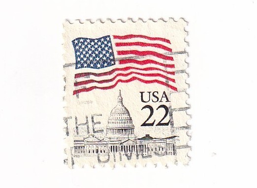 STAMP SCOTT 2114 "Flag Over Capitol" 22 CENT 1985 USED