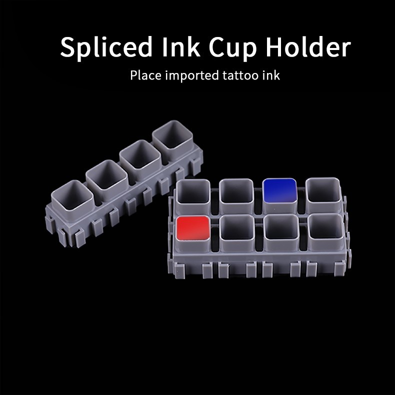 Removable Multi-Functional Grey Tattoo Ink Cup Holder Professional Artist Tool