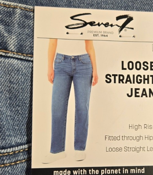 Seven7 Women's Loose Straight Jean Various Sizes And Colors NWT SB
