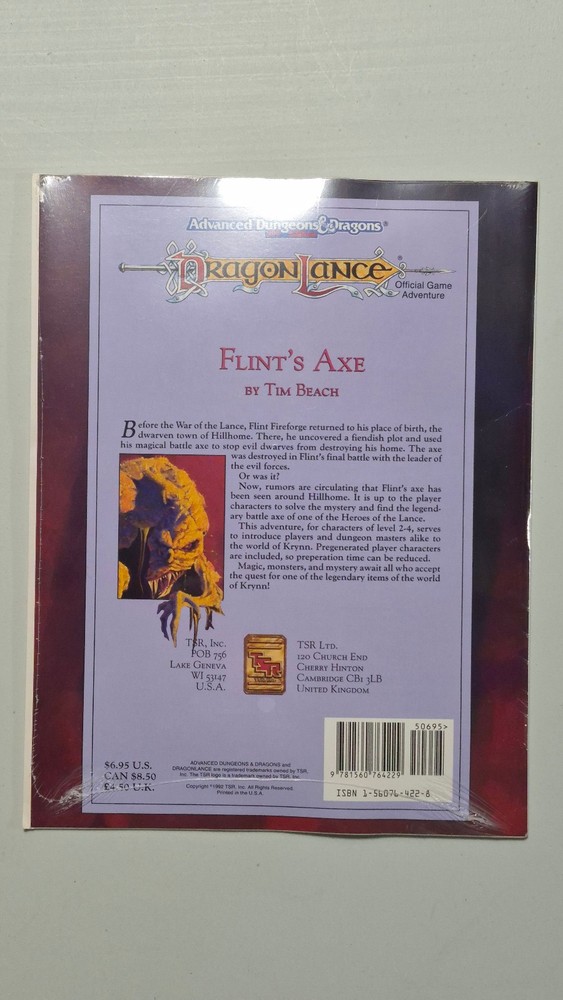 Dragonlance - Flint’s Axe (1985) (Sealed)