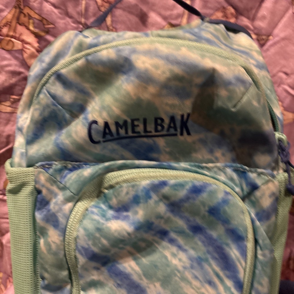 Camelback Mini Mule Pack Hiking Backpack Blue and Green Backpack