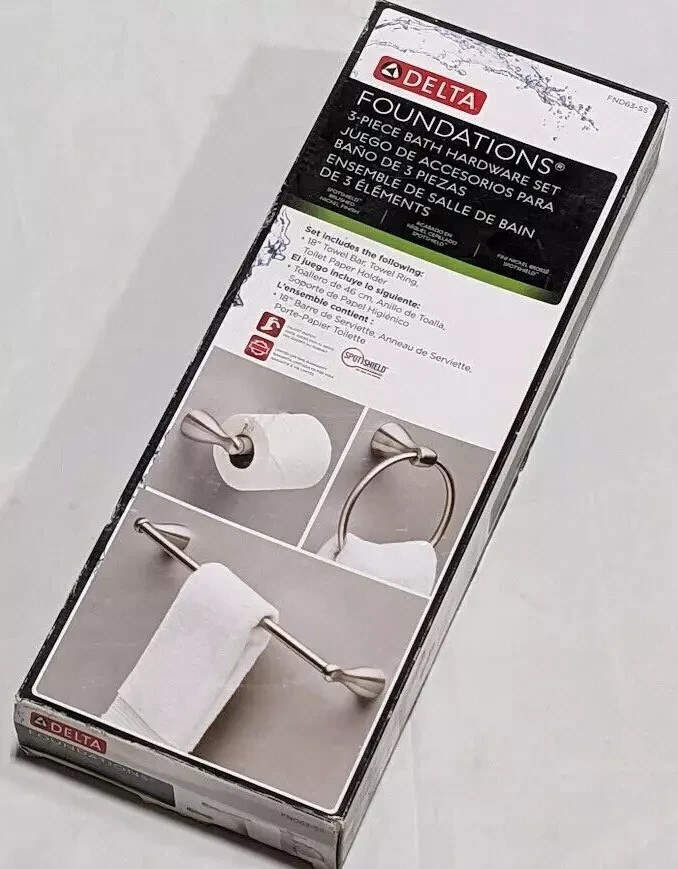 Towel Bar Set Bath 3 Piece Set TP TR TB Foundations